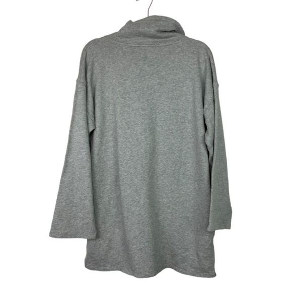 J. Crew University Terry Half-Zip Tunic  NEW - Picture 6 of 12